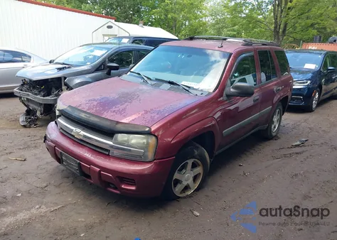 2005 Chevrolet Trailblazer Ls из США, поврежденный, VIN 1GNDT13S752256537